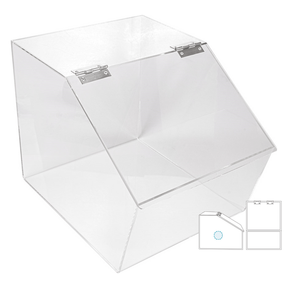 Akryl Transparent Bulk Mat utställare